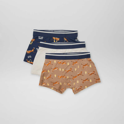 Lot de 3 boxers BLEU/BEIGE