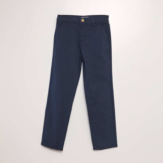 Pantalon chino Bleu marine