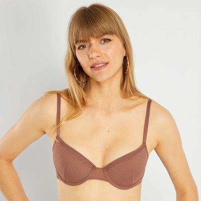 Soutien-gorge paddé microfibre MARRON