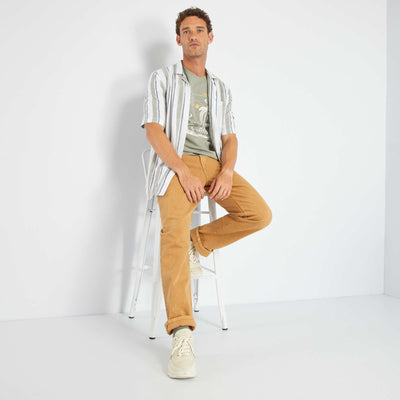 Chemise à rayures Blanc/bleu