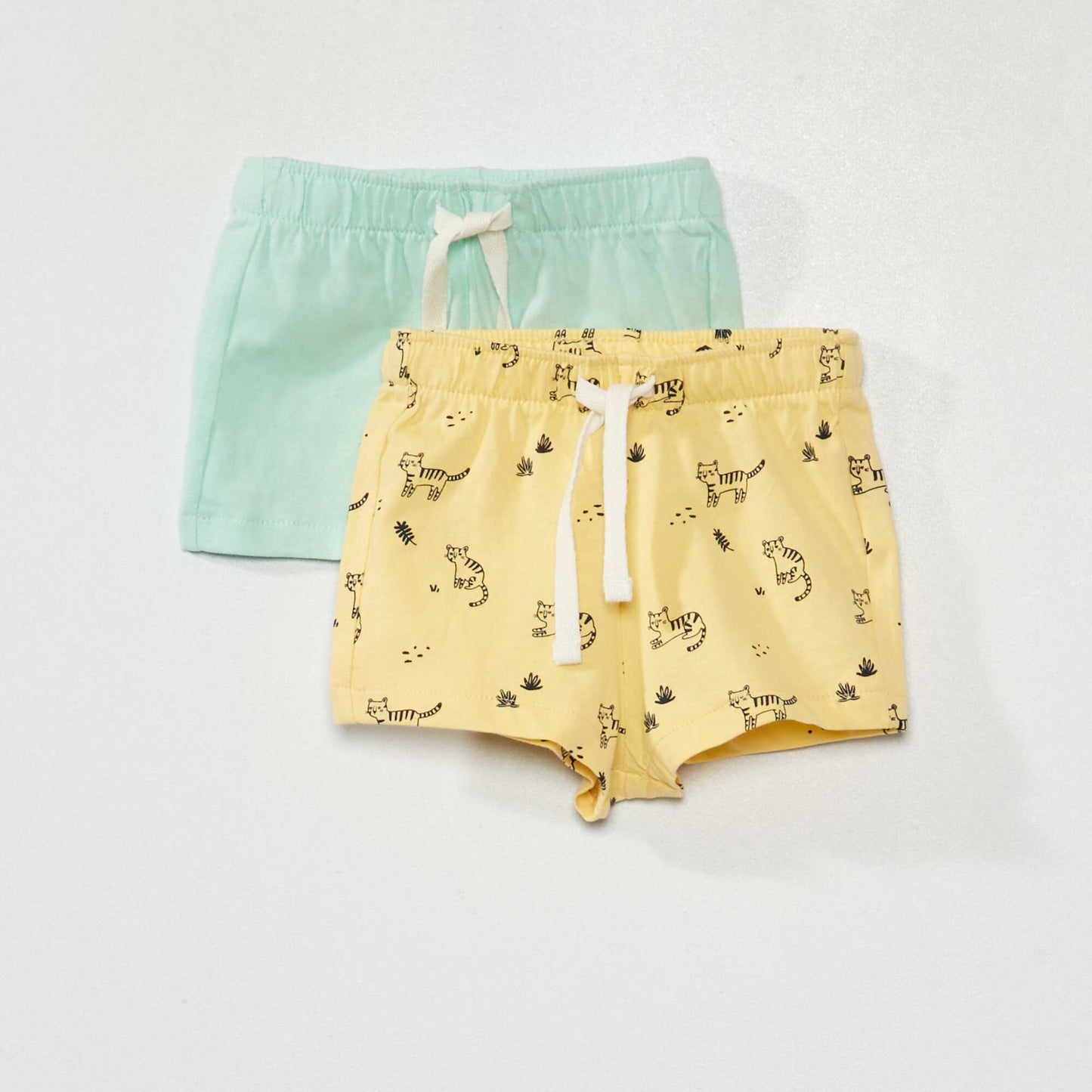 Lot de 2 shorts en jersey JAUNE