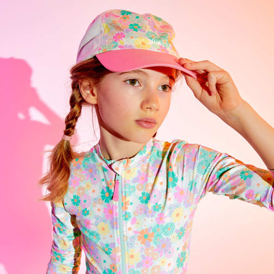 Casquette en textile Rose