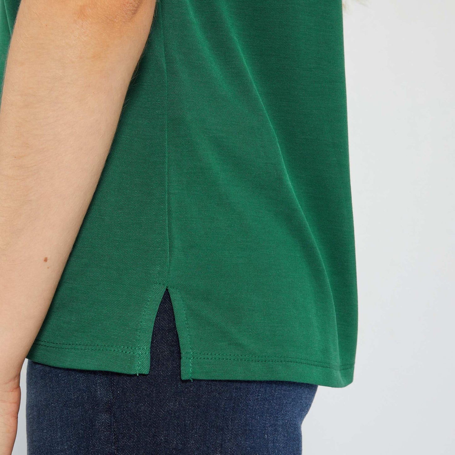 T-shirt manches courtes matière douce Vert