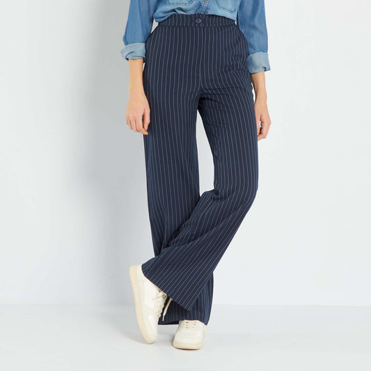 Pantalon large Bleu