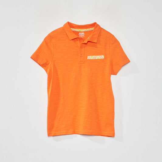 Polo en jersey Orange