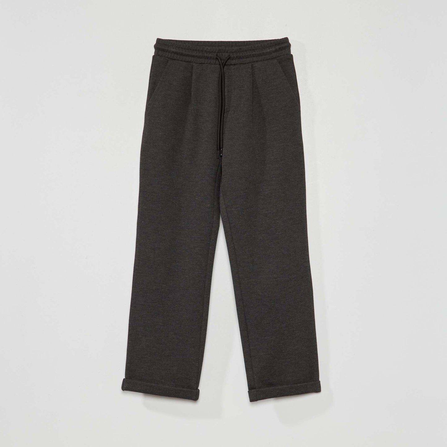 Pantalon jogging en maille piquée Gris