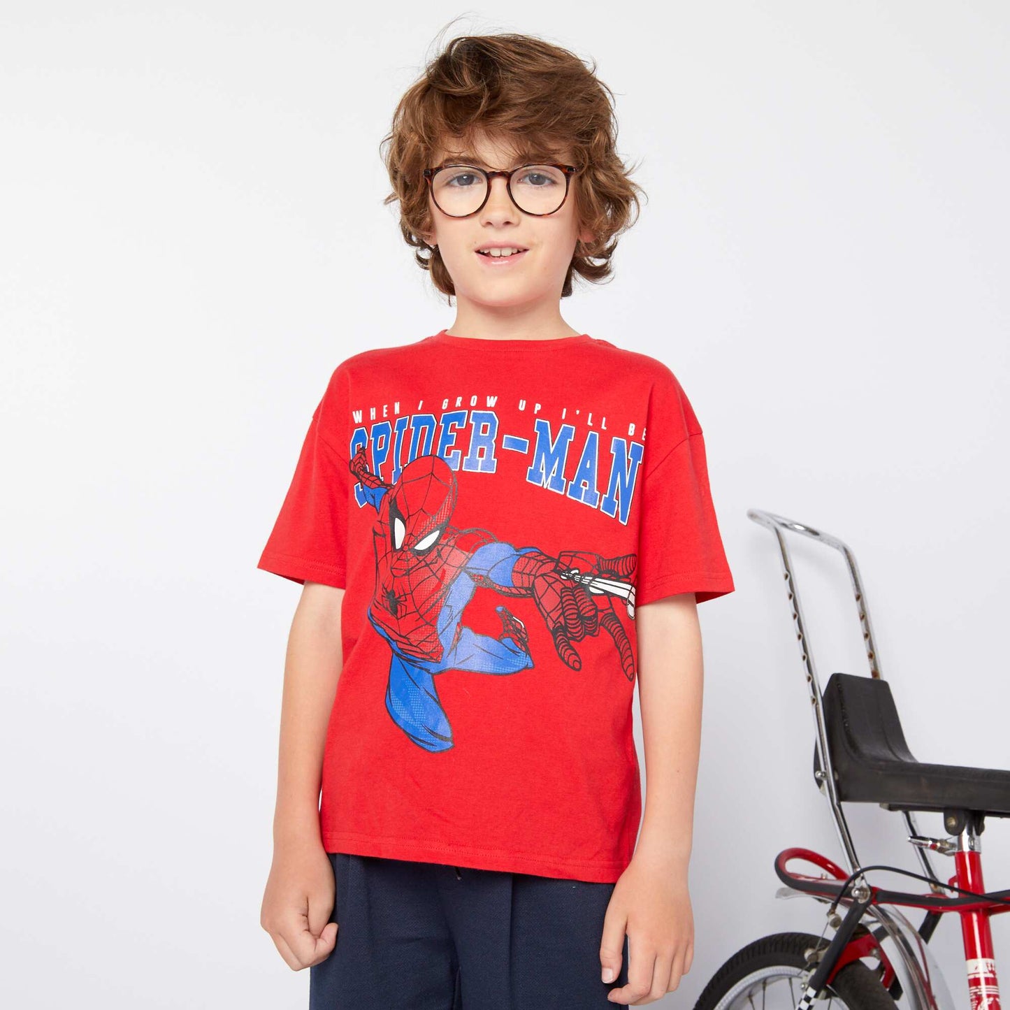 T-shirt à manches courtes 'Spider-Man' Rouge