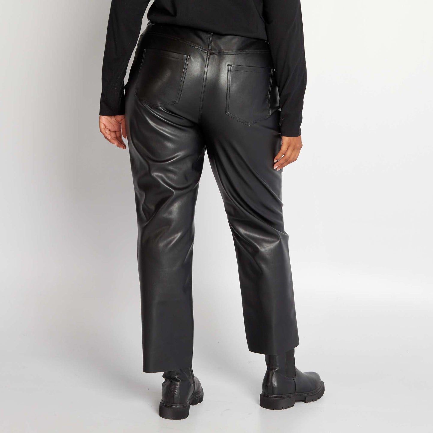 Pantalon droit - 5 poches noir