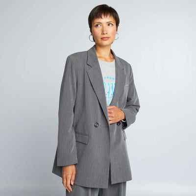 Veste blazer oversize Gris