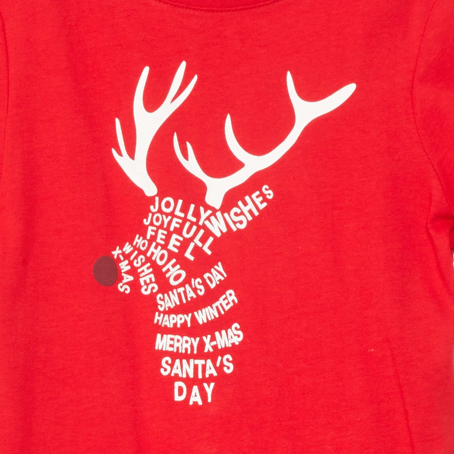 T-shirt en jersey 'Noël' Rouge
