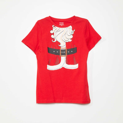 T-shirt en jersey 'Noël' Rouge