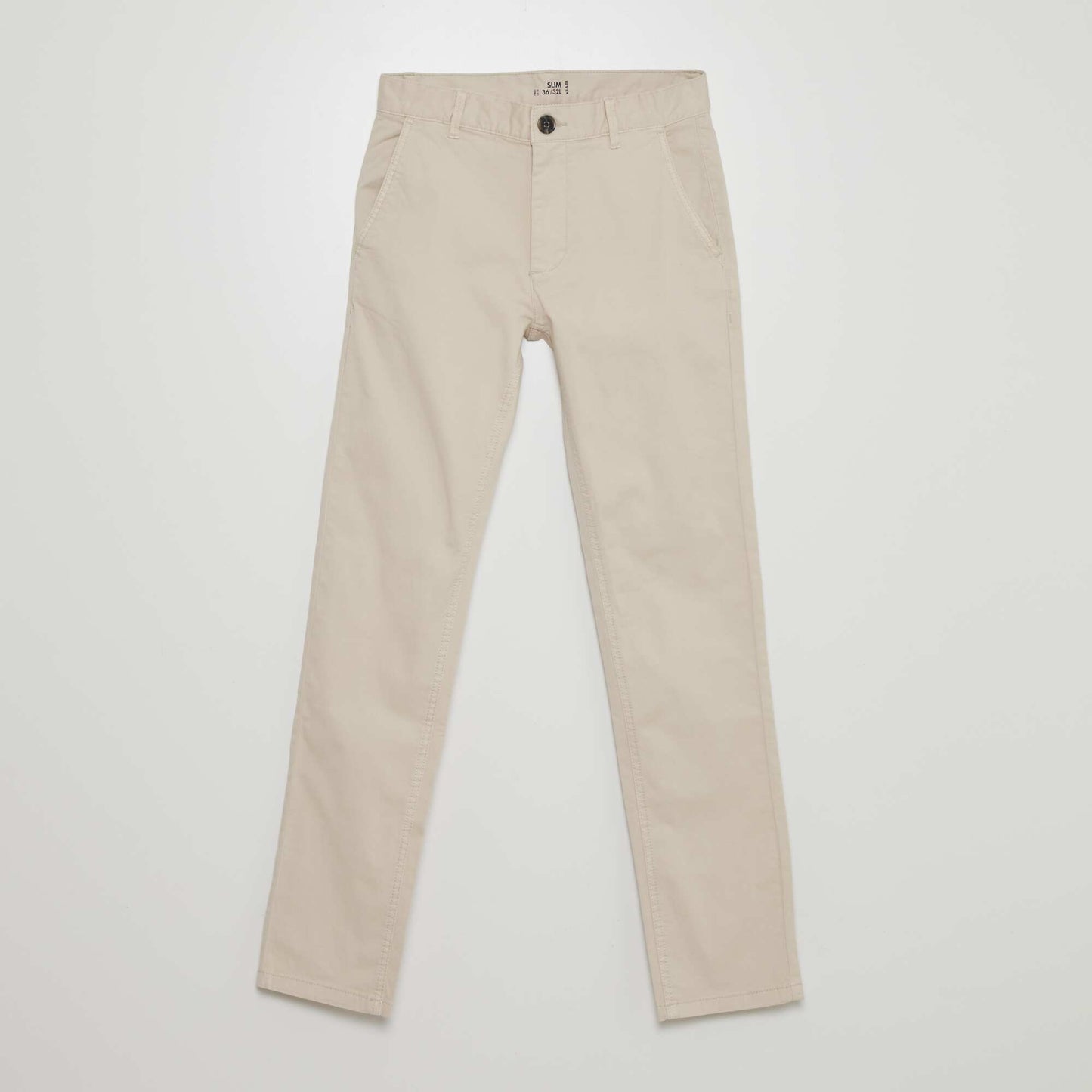 Pantalon chino slim - L32 Beige