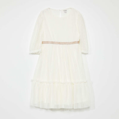 Robe plissée blanc