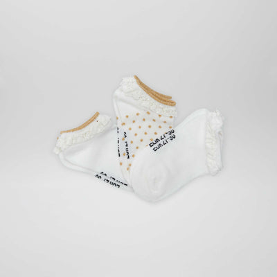 Lot de 3 paire de socquettes Blanc