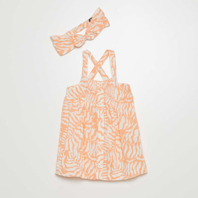 Robe en toile Blanc