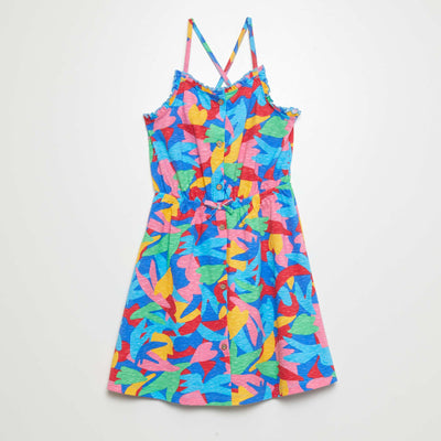 Robe à fines bretelles Multicolore