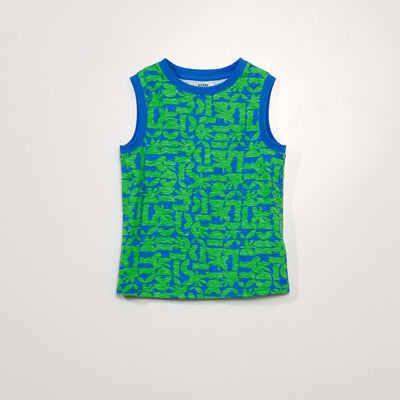 Débardeurs en jersey Bleu