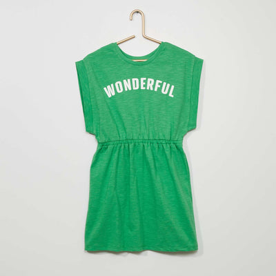 Robe unie en jersey 'Wonderful' Vert