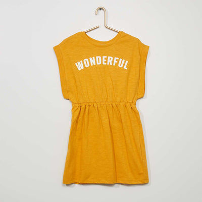Robe unie en jersey 'Wonderful' Jaune