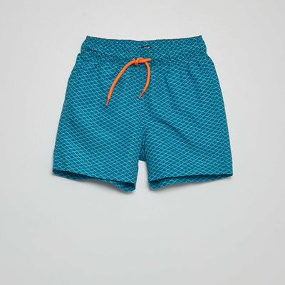 Short de bain 'écailles' Bleu
