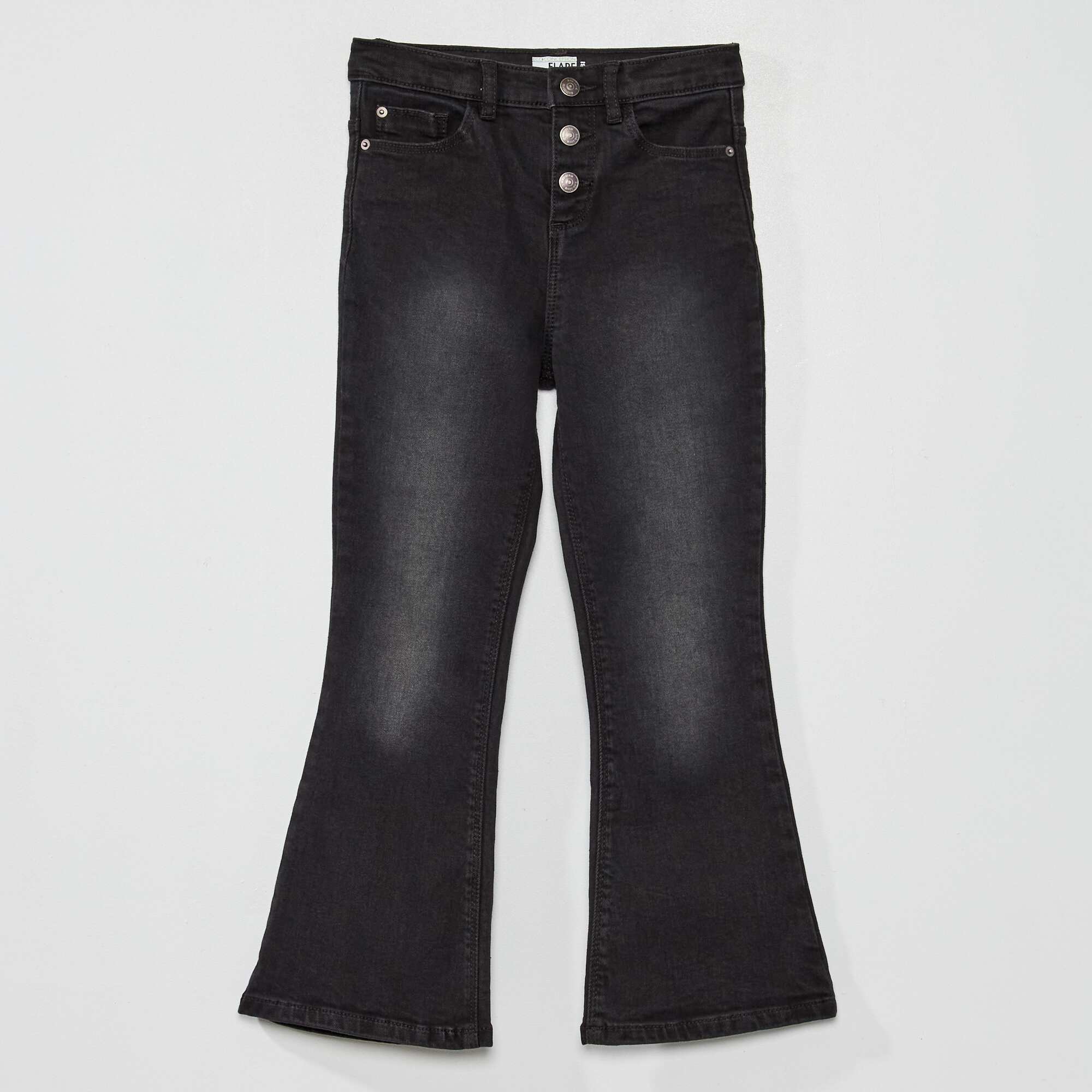 Jean noir outlet bootcut taille haute