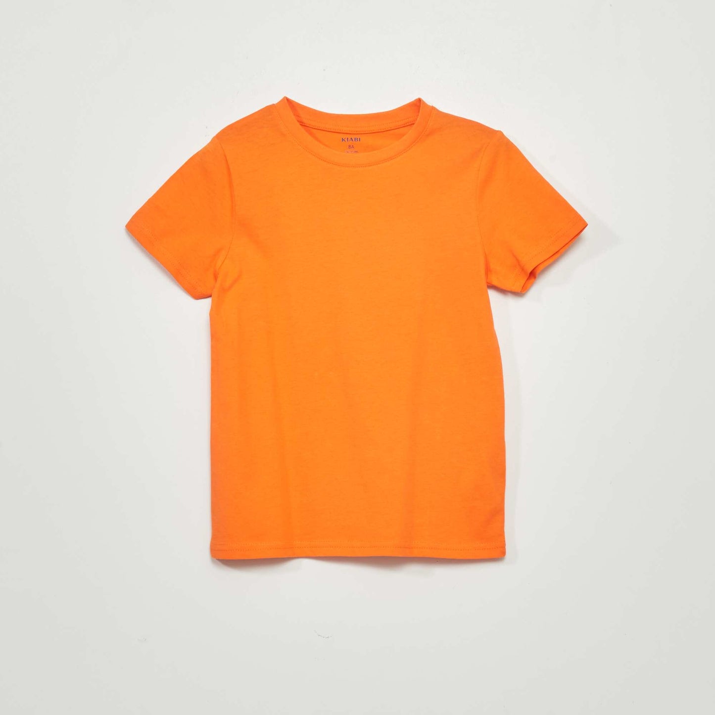 T-shirt uni manches courtes Orange