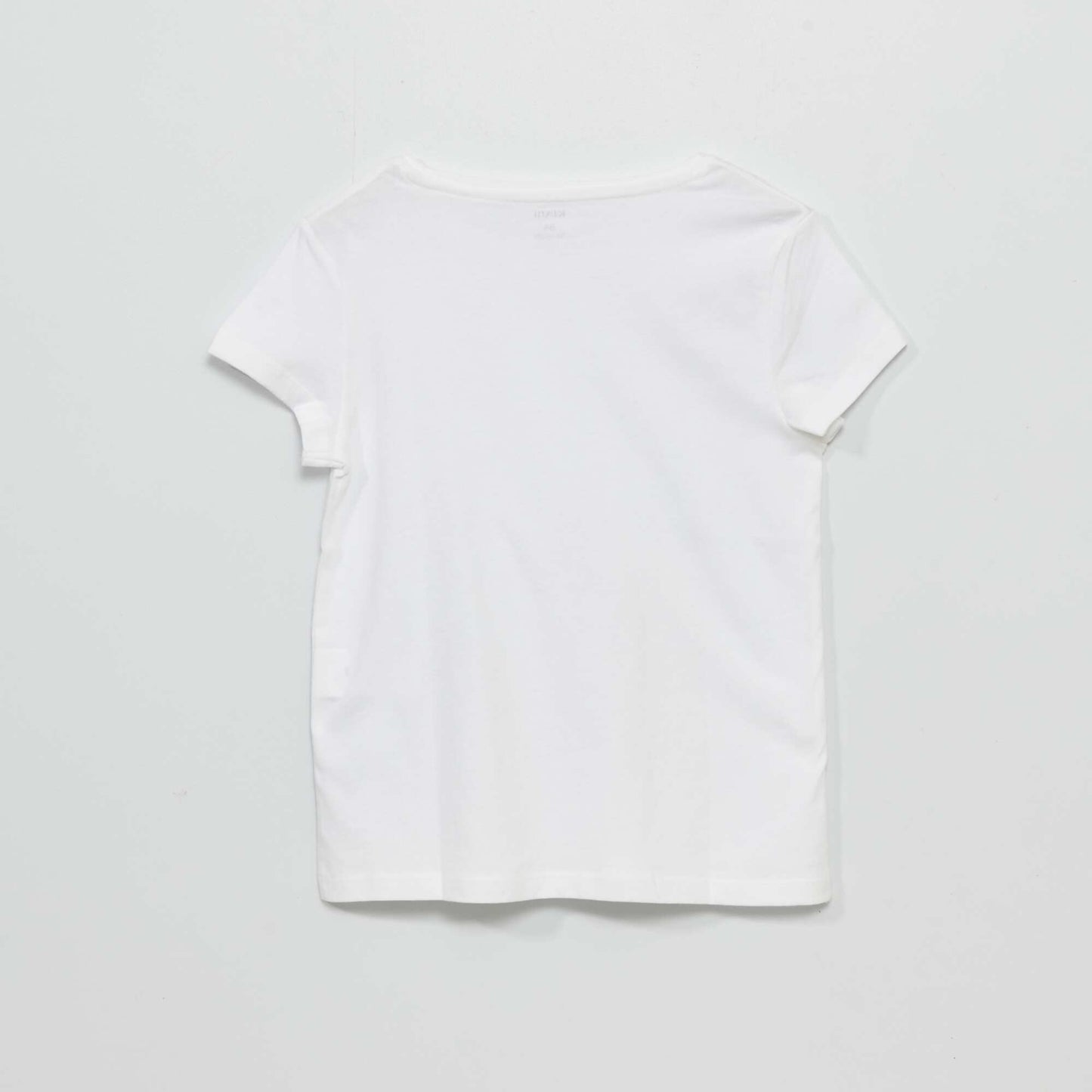 T-shirt en jersey uni blanc