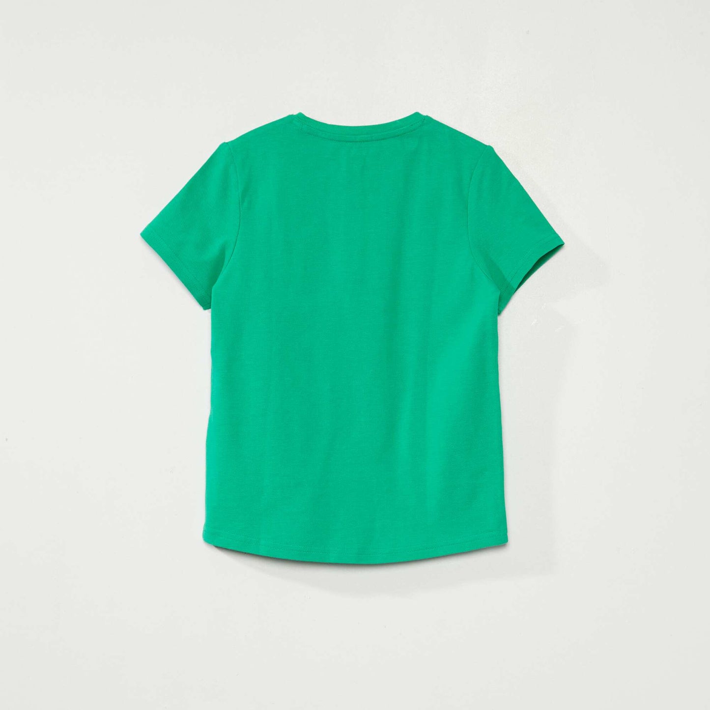 T-shirt col tunisien Vert