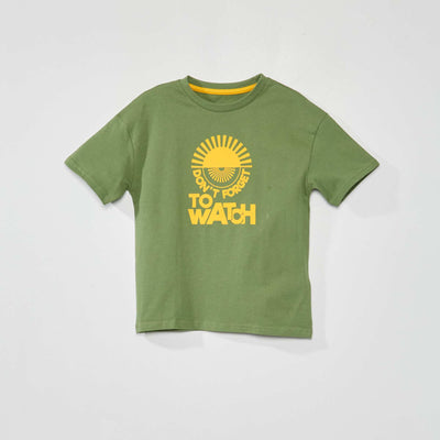 T-shirt imprimé manches courtes Vert