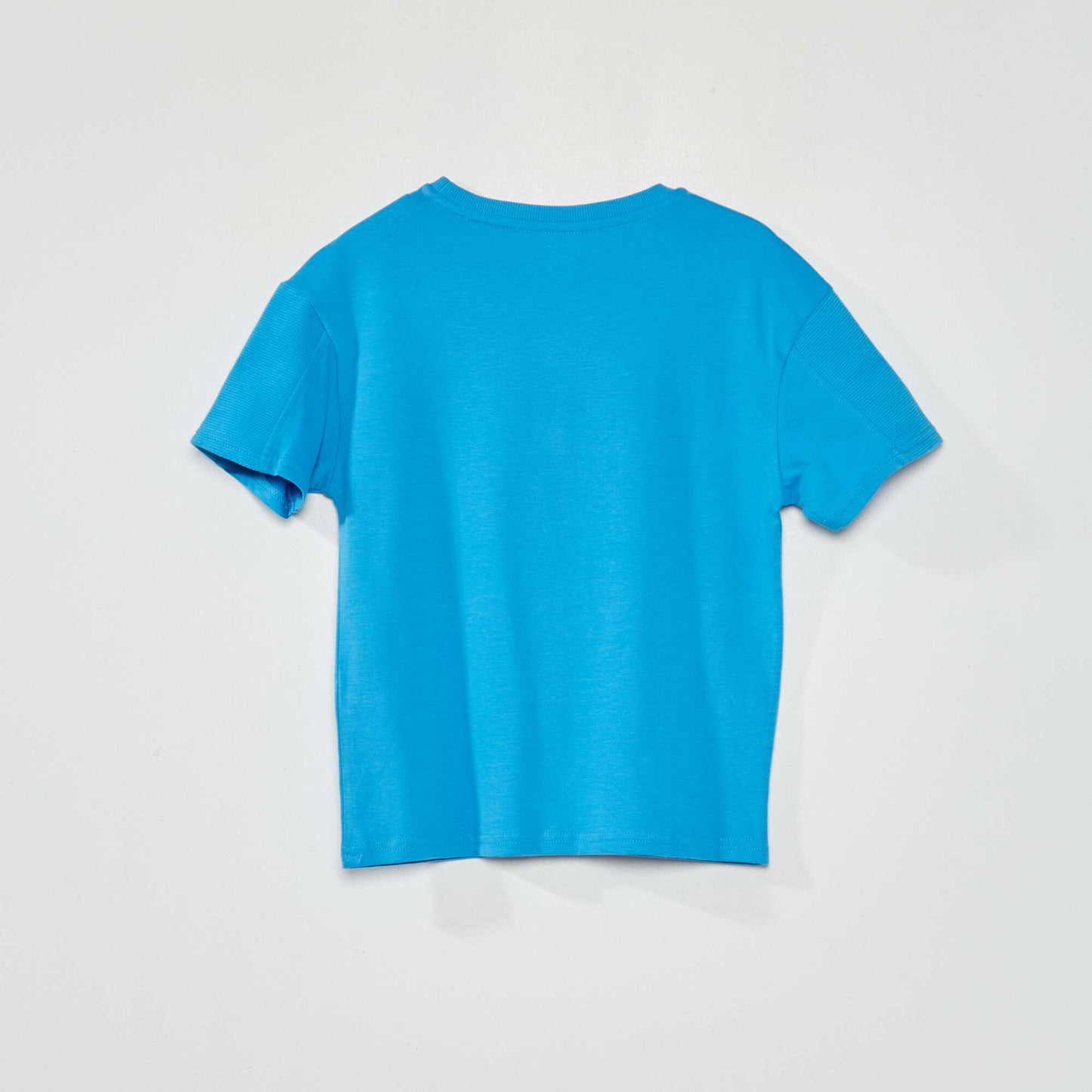 T-shirt en maille jersey bleu
