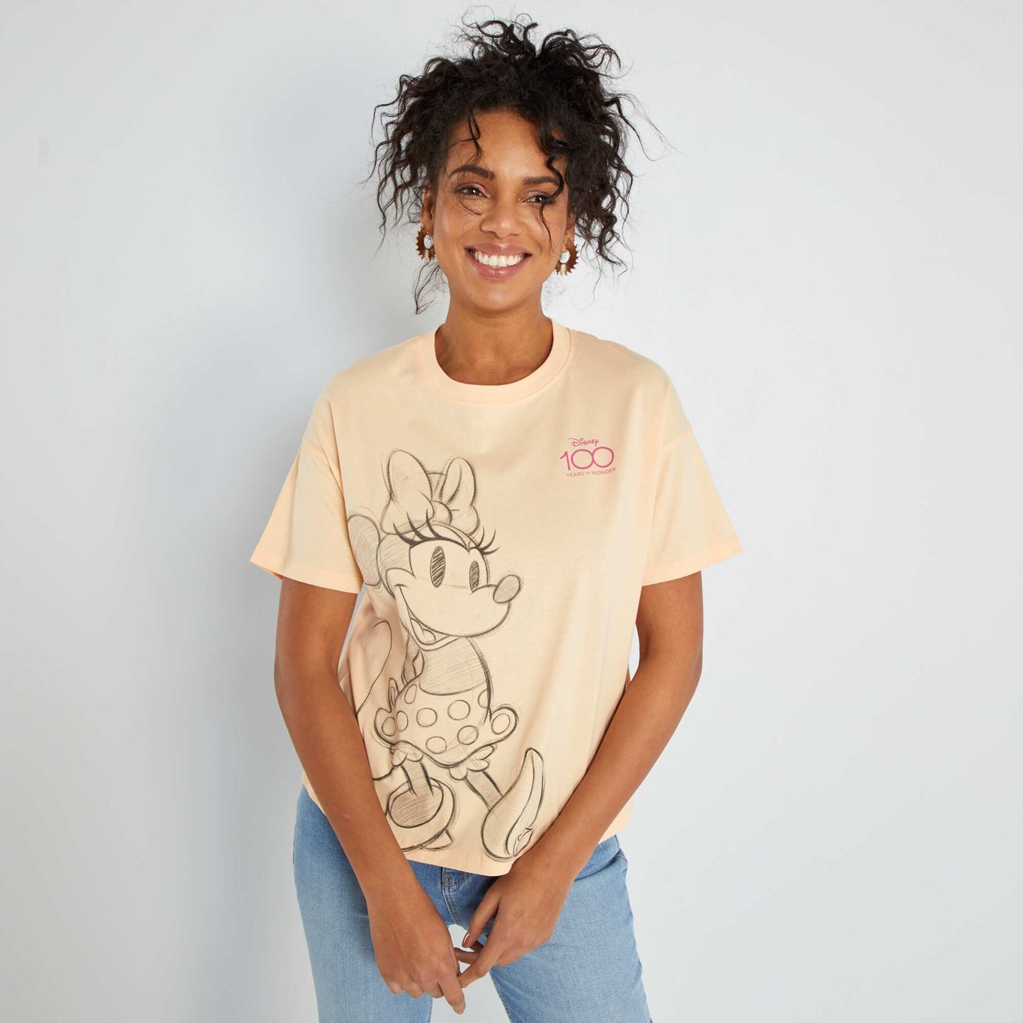 T-shirt en coton 'Disney' Orange