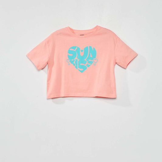 T-shirt en jersey Rose